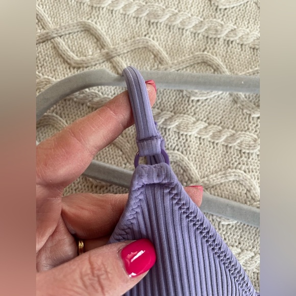 Pacsun “L.A.Hearts” Lavender Bikini Top, Padded Women’s size Medium - Picture 3 of 10